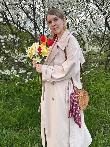 Весеннее платье из вареного хлопка в клеточку