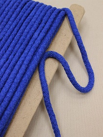 Шнур цв.василек, 8мм, хлопок-100%