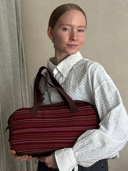 Сумка из этнического полотна