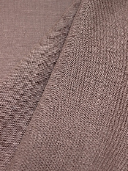 Лен костюмный с эффектом мятости цв.Кофейно-розовый-2, СОРТ2, ш.1.45м, лен-100%, 190гр/м.кв