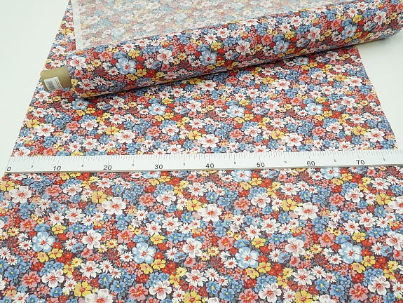 Мерный лоскут Ситец "Цветение лета", ш.0.8м, хлопок-100%, 85гр/м.кв