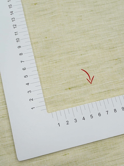 Полулен однотонный "Меланж цв.салатовый/белый", ш.1,5м, лен-30%, хлопок-70%, 145гр/м.кв