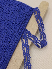 Кружево цв.темный василек-2, ш.16мм, хлопок-90%, п/э-10%