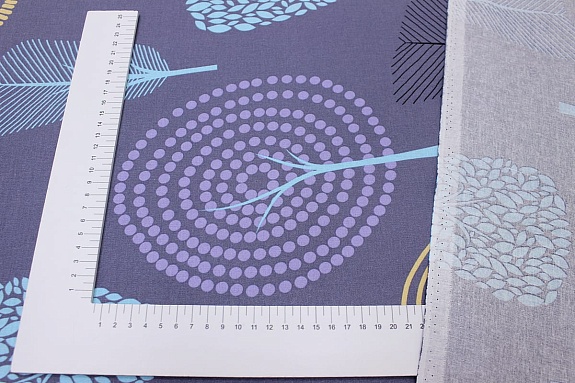 Бязь "Фэнтези - цветные деревья", (комп), СОРТ2, ш.2.2м, хлопок-100%, 120гр/м.кв