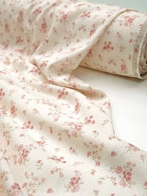 Лен с вискозой (Digital) "Нежные моменты" цв.шампань, СОРТ2, ш.1.35м, лен-70%, вискоза-30%, 180гр/м.кв