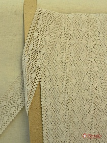 Кружево хлопок-90%, п/э-10%, 55мм, цв.бежевый-2