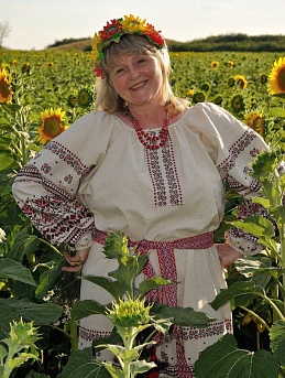 Наряд в народном стиле из Полульна "Народная вышивка"