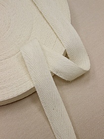 Лента киперная цв.суровый, ш.20мм, хлопок-100%