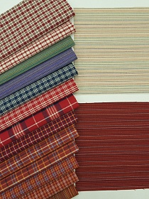 Набор тканей для рукоделия "Пестрядь этнографическая под домоткань", 20*20см, 15шт