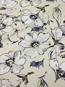 Штапель "Селестина" цв.светлый телесно-бежевый, СОРТ2, ш.1.45м, вискоза-100%, 90гр/м.кв