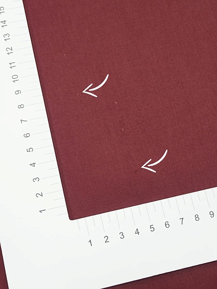 Сатин цв.Темный бордово-терракотовый, СОРТ2, ш.2.2м, хлопок-100%, 135гр/м.кв