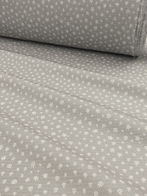 Хлопколен Цифр.печать "Абелия" цв.серый, ш.1.45м, лен-10%, хл-85%, п/э-5%, 130гр/м.кв