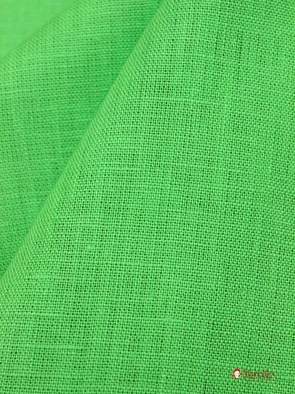 Лен костюмный цв.Салатово-зеленый, ш.1.5м, лен-100%, 190гр/м.кв