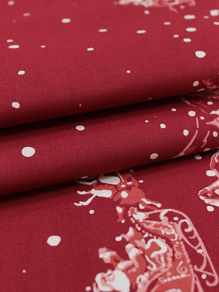 Дорожка "Полет Санты", ш.0.5м, хлопок-100%, 228гр/м.кв