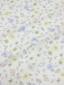 Муслин Премиум двухслойный гладкий "Нежный рассвет", ш.2.5м, хлопок-100%, 120гр/м.кв