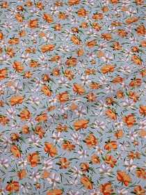 Штапель "Воздушная легкость" цв.серый, ш.1.45м, вискоза-100%, 100гр/м.кв