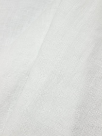 Лен костюмный с эффектом мятости цв.Белый, ш.1.45м, лен-100%, 190гр/м. арт.4с33 цв.101