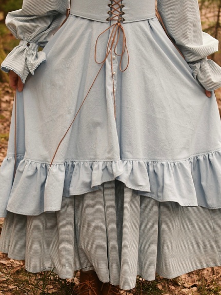 Платье из вареного хлопка и хлопка крэш