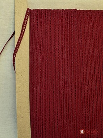 Кружево цв.т.бордово-вишневый, ш.08мм, хлопок-90%, п/э-10%, рис.092/17