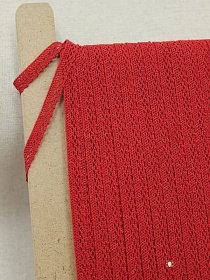 Кружево цв.красный, ш.10мм, хлопок-90%, п/э-10%, рис.129/16