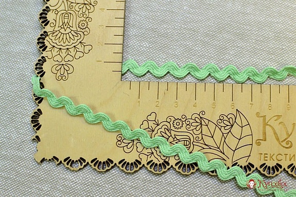 Вьюнчик цв.мятно-салатовый, 9мм, п/э-100%