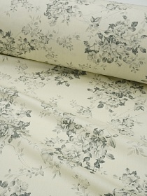 Сатин "Винтажный романс" цв.серый, ш.2.5м, хлопок-100%, 115гр/м.кв