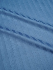 Сатин-страйп цв.Стальной синий (1см*1см), ш.2.2м, хлопок-100%, 120гр/м.кв