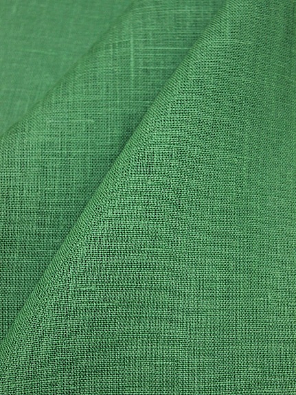 Лен костюмный цв.Винтажный лесной зеленый, ш.1.45м, лен-100%, 190гр/м.кв