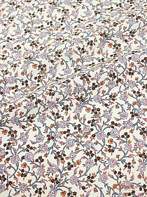 Импорт. хлопок "Лилиана" цв.серый/коричневый, ш.1.45м, хлопок-100%, 105гр/м.кв