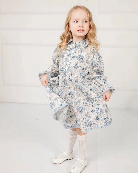 Детское платье из Импортного хлопка "Амира" (выкройка платья D-0007)
