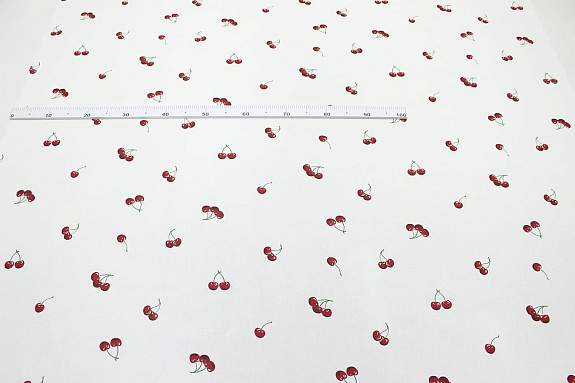 Поплин "Ароматная вишня", ш.1.5м, хлопок-100%, 100гр/м.кв