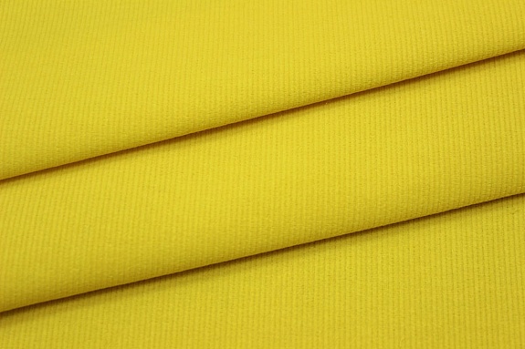 Микровельвет цв.Солнечно-желтый, ш.1.45м, хлопок-100%, 190гр/м.кв