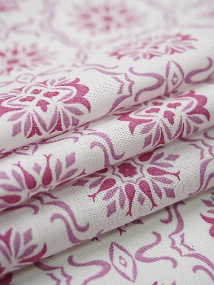 Перкаль "Вильяна" цв.малиновый, ш.1.5м, хлопок-100%, 100гр/м.кв