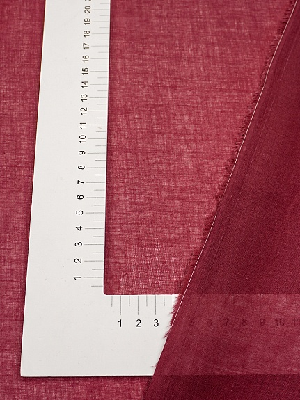 Батист цв.Вишневый, ш.1.48м, хлопок-100%, 60гр/м.кв