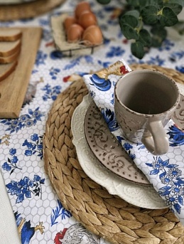 Дорожка и салфетки из рогожки "Эстетика Кантри"