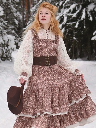 Платье из импортного хлопка "Лесана"