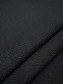 БРАК (цена снижена) Микровельвет цв.Черный, ш.1.45м, хлопок-100%, 220гр/м.кв