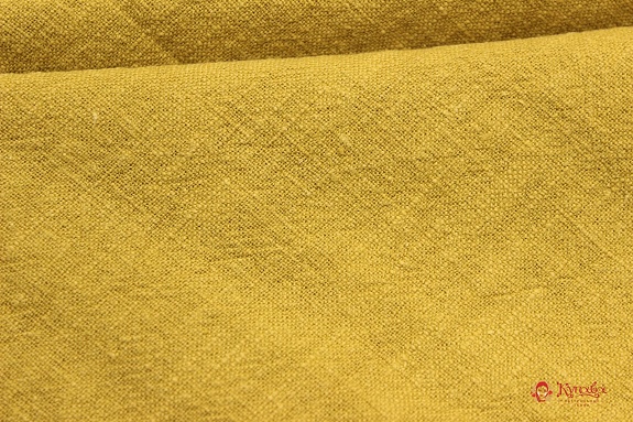 Мерный лоскут (ткань в отрезах) Крапива Рами (Ramie) цв.Золотисто-оливковый, ш.1.4м,крапива-100%,240гр/м.кв
