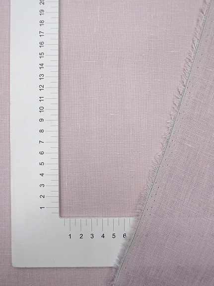 Лен костюмный с умягчением цв.Сиренево-розовый туман, ш.1.5м, лен-100%, 190гр/м.кв