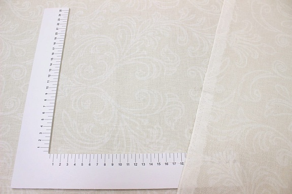 Полулен "Узорные вензеля", ш.2.2м, лен-30%, хл-70%, 130гр/м.кв