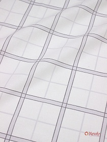Поплин "Крупные квадраты на белом", ш.2.2м, хлопок-100%, 120гр/м.кв