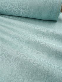 Лен с вискозой жаккард "Кантелена" цв.св.голубой мох, ш.2.1м, лен-48%, вискоза-52%, 155гр/м.кв