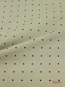 Плательный хлопок "Редкий мелкий горох на темно-бежевом", ш.1.45м, хлопок-100%, 115гр/м.кв