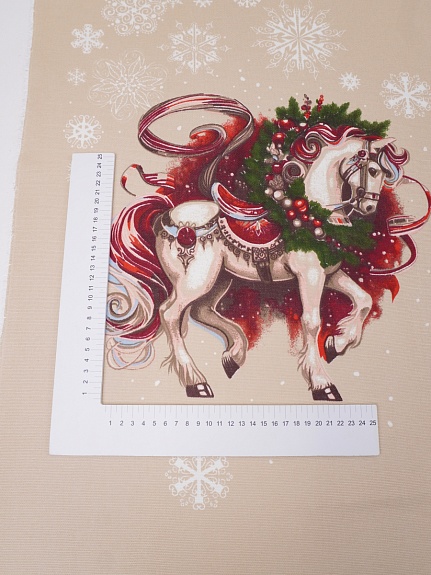 Рогожка "Мастерская чудес", ш.1.5м, хлопок-100%, 150гр/м.кв, раппорт 64см