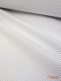 Импорт. хлопок "Черное пшено-4 на белом", ш.1.45м, хлопок-100%, 105гр/м.кв