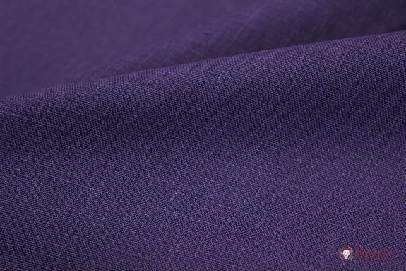 Лен костюмный цв.Темно-фиолетовый, ш.1.5м, лен-100%, 190гр/м.кв