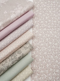 Набор тканей для рукоделия "Муслин премиум: Полевой бисер", 45*30 см, 8 шт