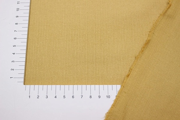 Мерный лоскут - Микровельвет цв.Золотисто-медовый, ш.1.42м, хлопок-100%, 190гр/м.кв