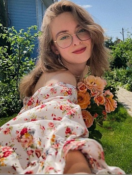 Платье из Импортного хлопка "Букеты роз" 