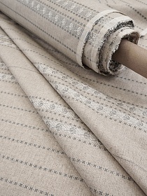 Полульняной жаккард "Лянок-2" цв.серый, (для рушников и полотенец), ш.2.07м, лен-49%, хл-51%, раппорт 45см